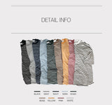 ASCLOシングルボーダー半袖Tシャツ(9color)