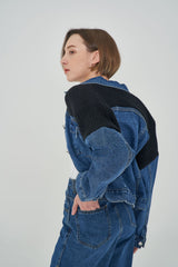 ニットデニムジャケット/ KNIT DENIM JACKET [6653]