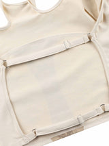 ロマンティサイズバックレストップ / Romanticize Balckless Top BEIGE