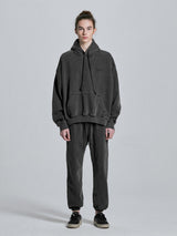 WASHED SWEATPANTS - BLACK (4622872051830)