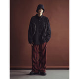 レクシオンカーブドジップオーバーシャツ / REXION CURVED ZIP-OVER SHIRT_BK