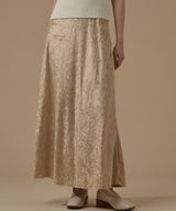 VELVET FLARE SKIRT