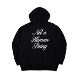 New Basic Script Zip up Hoody (2color) (6675291078774)