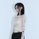 0 2 エモジメッシュトップ
