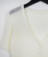 プロデュースショートスリーブカーディガン / Produce short sleeve cardigan (4color)