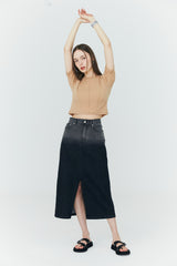 グラデーション デニムスカート / Gradation Denim Skirt