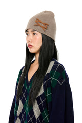 MINI RIBBON BEANIE / BEIGE