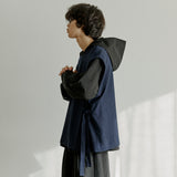 ボタンベスト / unisex button vest navy