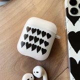 Black Heart AirPods Case_matt