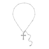 NO.473 [SILVER] ノットクロスネックレス