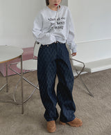 ダイヤモンドデニムパンツ / no.3014 Diamond Denim Pants