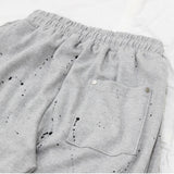 ペインティングサイドタックストリングスウェットパンツ