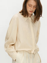 ラウンドスリーブシャツ / Round sleeve shirts - Butter cream