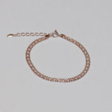 シルバーフルールブレスレット / silver fleur bracelet (vermeil)