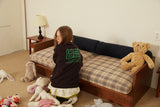 キルシーウィティーバニーレタリングスウェットシャツ / WITTY BUNNY LETTERING SWEATSHIRT [DARK BROWN] (6671651111030)