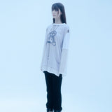 ドリッピングチェーンレイヤードTシャツ/0 6 dripping chain layered t-shirt
