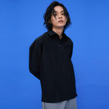 Crinkle Basic Shirts [Black] (6592012124278)