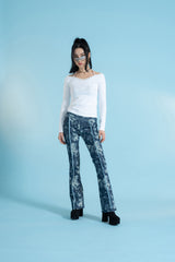 Off Shoulder Rhinestone Top/オフショルダーラインストーントップ (4397426344054)