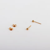 シルバードットピアス / silver dot earring (925 silver+18k gold plating)