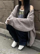サマールーズショールニットカーディガン / Summer Loose Shawl Knit Cardigan