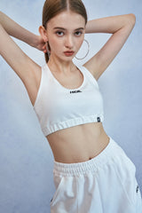 HIDE Cross Bra Top (White) (6570975592566)