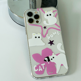サムキャットホワイトフォーンケース / Somcat White Phone Case