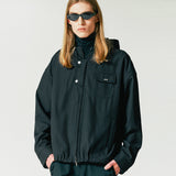 FRONT ARCH COVER HOODIE BLOUSON BLACK