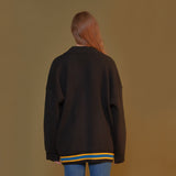 THREE LINES KNIT CARDIGAN_BLACK (6610782322806)