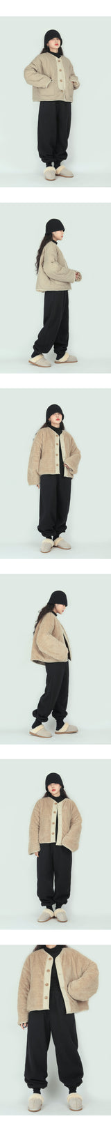 パピーフリースジョガーパンツ / Puppy fleece jogger pants
