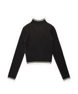 W SLAMMERS TURTLE NECK KNIT BLACK(CV2DFFK640A)