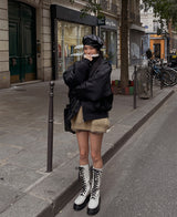 (UNISEX)フェルトクロップオーバームトン