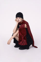 Ribbon Muffler_Wine Red