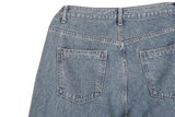 No.0346 G washed set straight denim PT