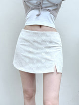 ハートロースリットミニスカート / 942. Heart low slit mini sk (2color)
