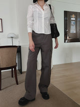 フォーマル ライン シャツ / Formal line shirt (2color)