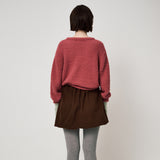 FLUFFY KNIT PULLOVER, MAUVEWOOD