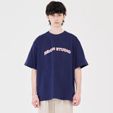 RE:ON LOGO T-SHIRT (NAVY)