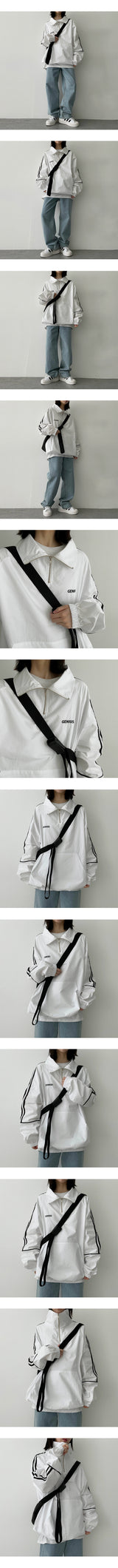 ニアーラインハーフジップアップアノラックトラックトップス / Near Line Half Zip-Up Anorak Track Top