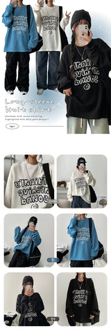 Nerdy Long-Sleeved Knit Long-Sleeved T-Shirt