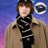 ドルフィンストライプニットマフラー+グローブセット/[Gift Box] Dolphin Stripe Knit Muffler + Gloves SET