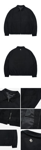 [24SS] シンボルロゴリベットコットンブルゾンジャケット BLACK