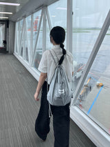 ppocketto silver string bag