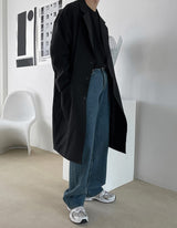 Well Vintage Washing Long Wide Denim Pants (209) (6568257716342)