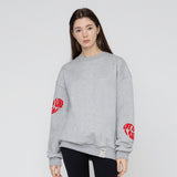 [UNISEX]マルチライフロゴハートスウェットシャツ