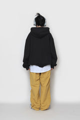 スプレーペインティングエンブロイダリーフーディ / Spray Painting Embroidered Hood