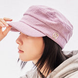 VA Square Stud Wool Madoros Cap / Purple