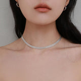 シルバーファブーネックレス / silver fabou necklace (vermeil)