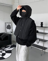 バケットパッデッドフーディ―ベスト/MO Bucket Padded Hooded Vest