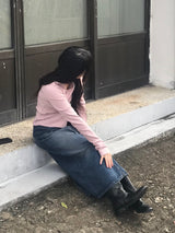 Walter denim long skirt