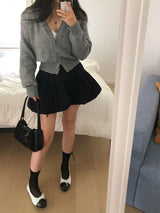 [BELLIDE MADE] ブロッサムVネックニットカーディガン